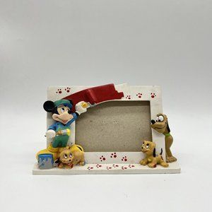 Disney Parks 3D Picture Frame Mickey Pluto Painting‎ Dog Prints Vintage